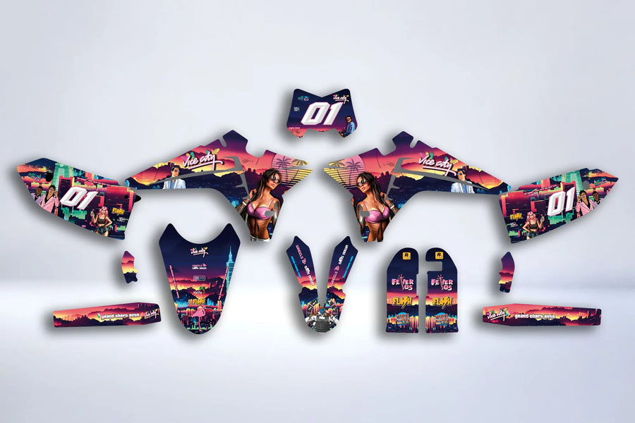 Kit grafiche Fantic 50/125 XM / XE 2017-2022 - VICE CITY