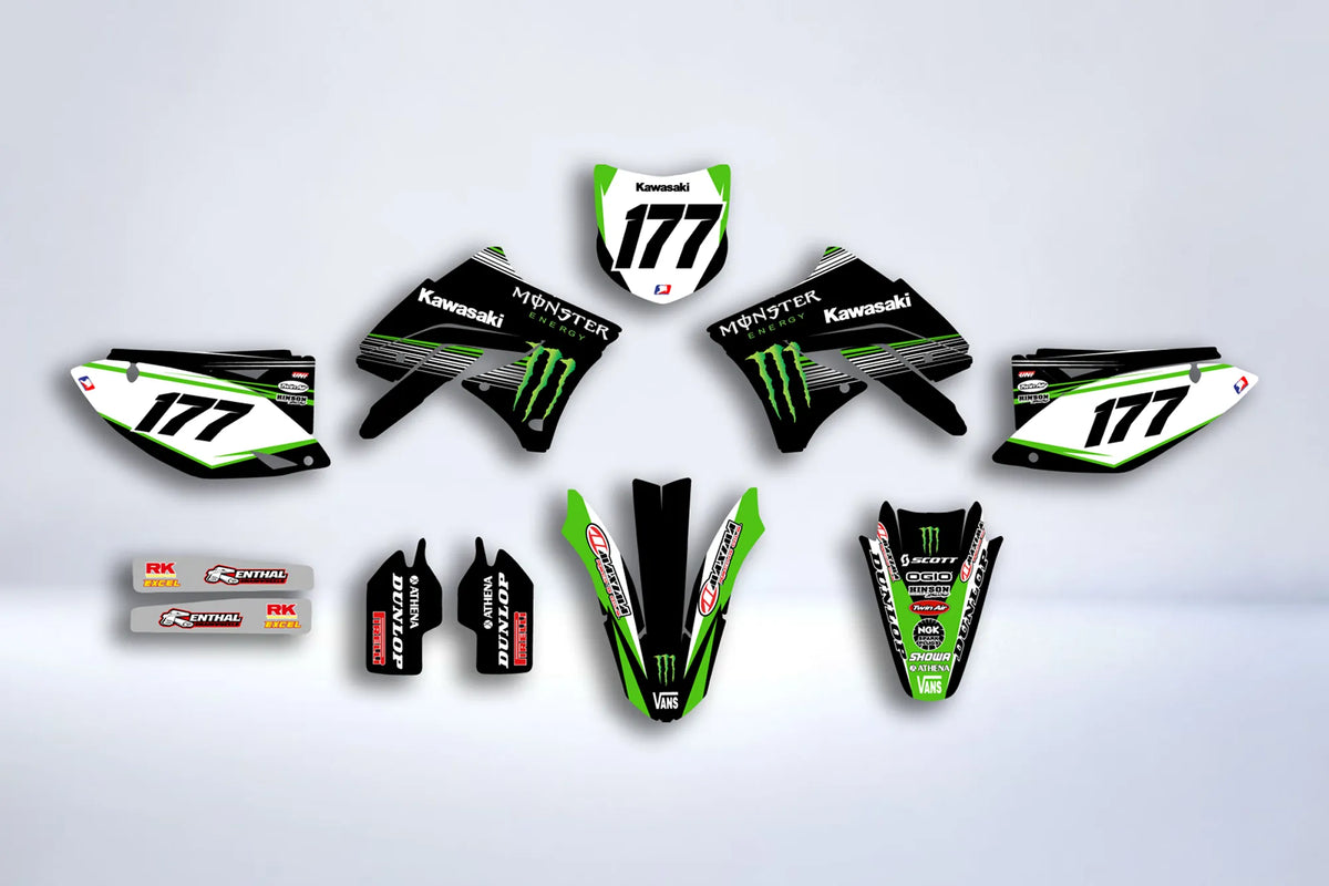 KAWASAKI KXF 250 2009-2012 graphics kit - MONSTER #2