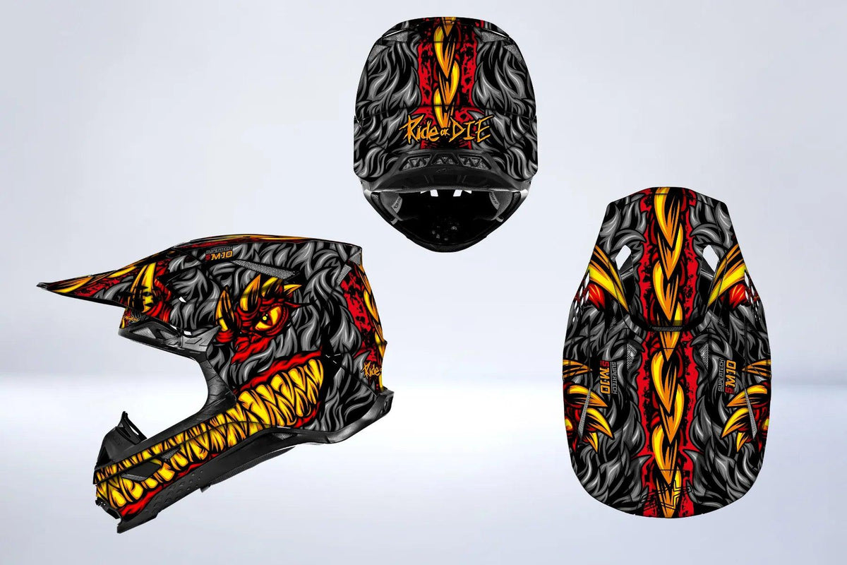 Dragon- kit gráfico Casco