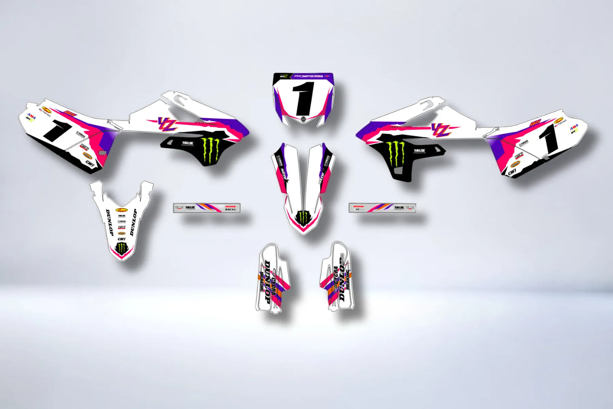 Kit Déco Yamaha YZ 125/250 2022-2025 - ORIGINE ROSE MONSTER