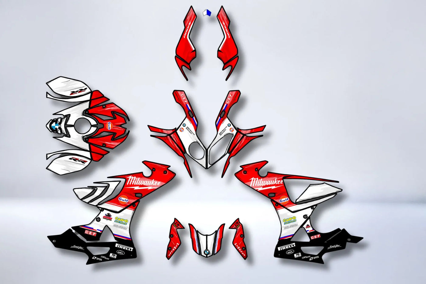 Kit Déco BMW S 1000 RR 2009-2011 - MILWAUKEE