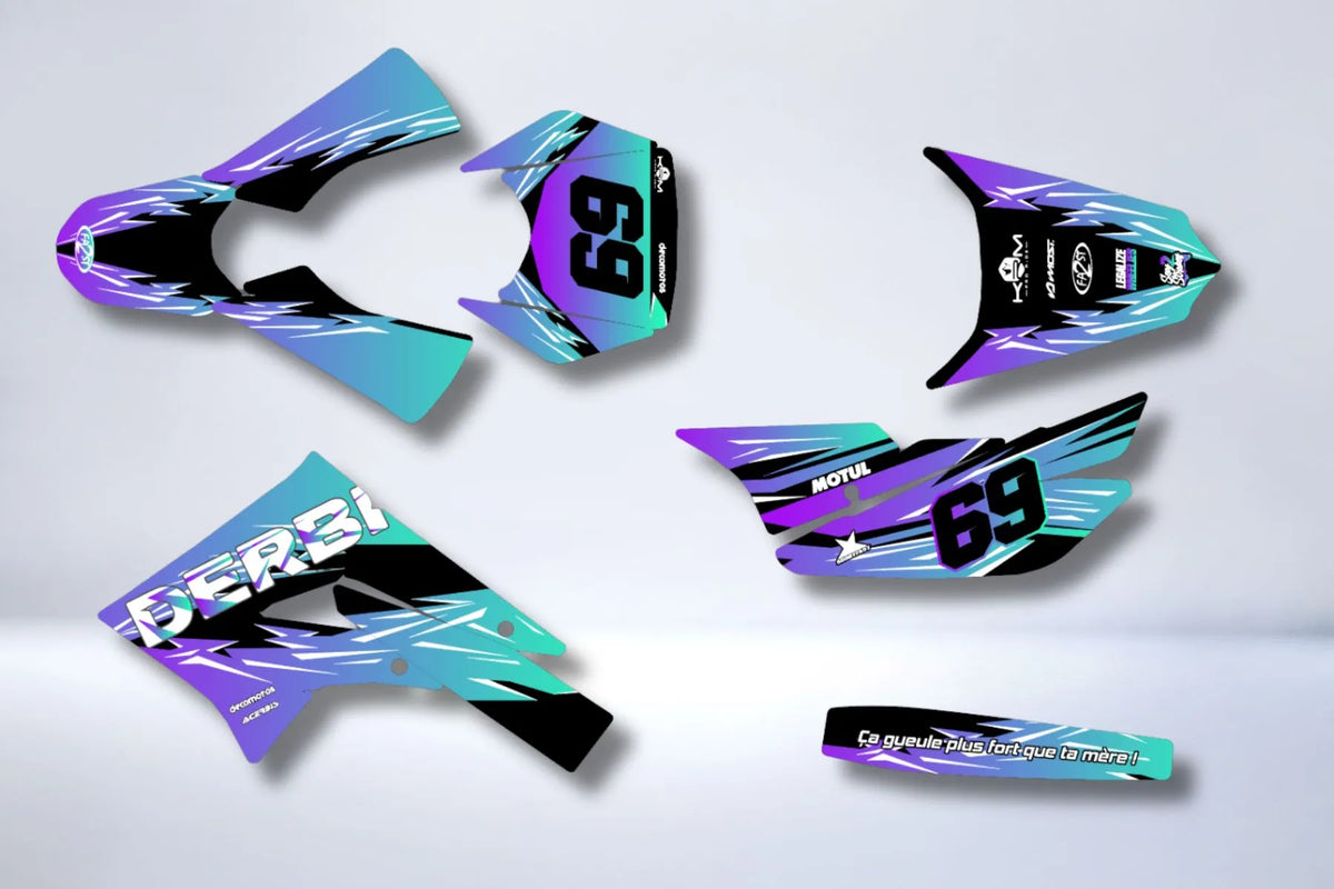 DERBI X-TREME / RACING 2011-2017 Deco Kit - GRADIENT