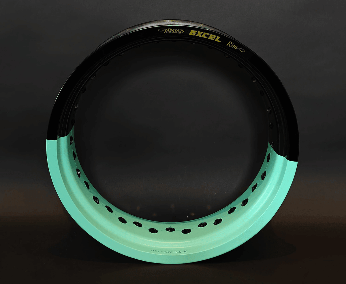 Two-tone Half-Rim Stickers (50/50 Supermoto)