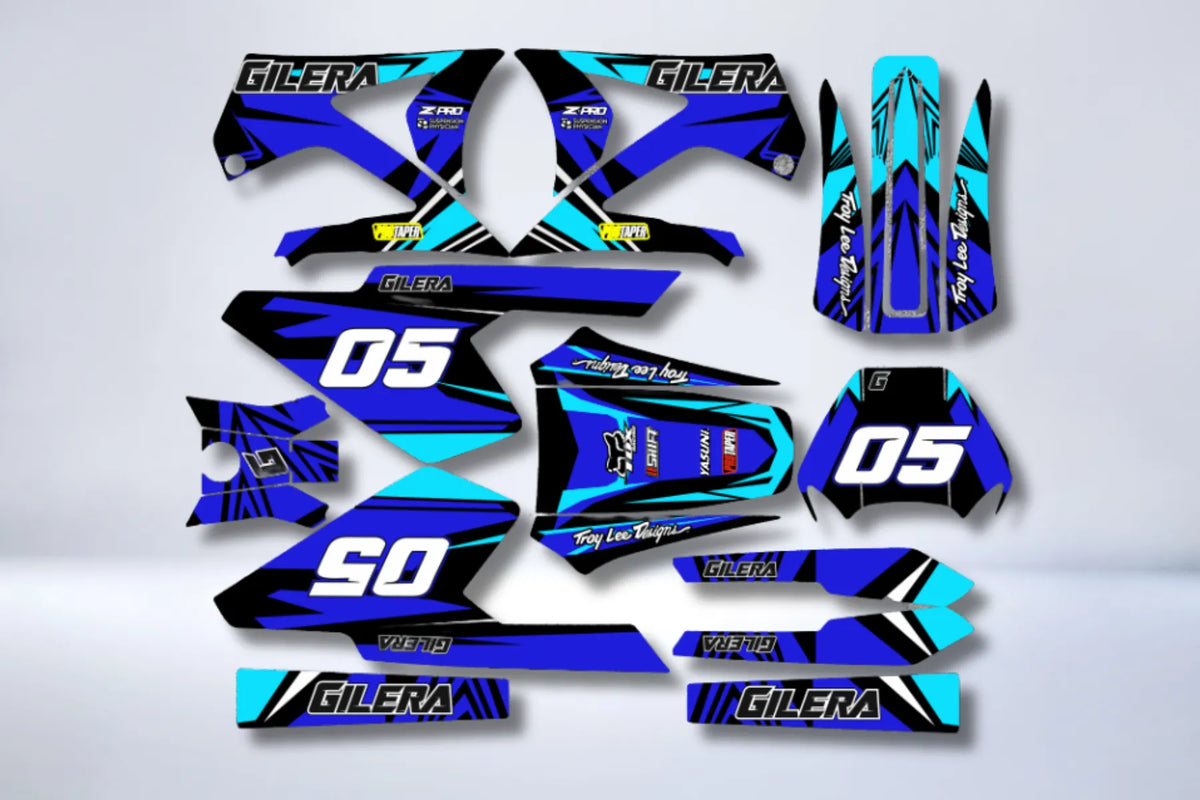 Dekor-Kit GILERA SMT / RCR VOR 2011 - BLAU