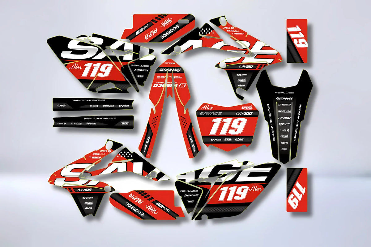 Kit autocolantes SUZUKI RMZ 250 2010-2018 - SAVAGE