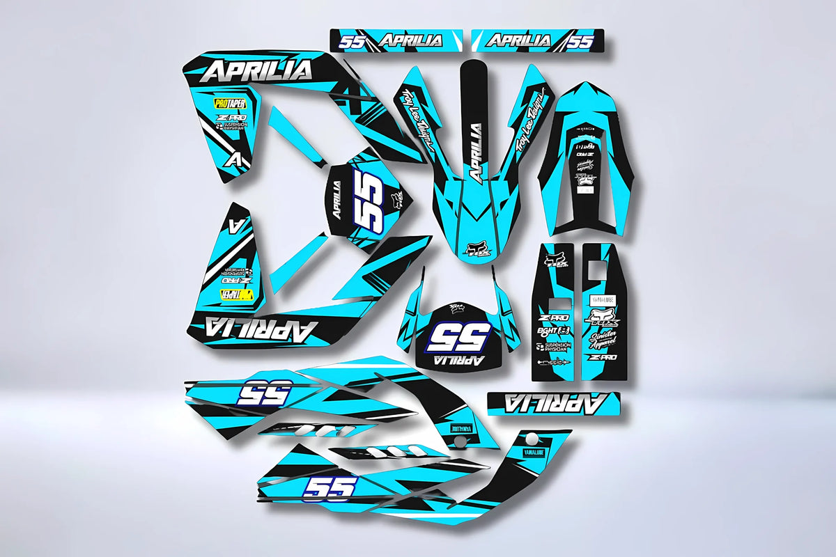 Kit autocolantes Aprilia SX 50 2006-2017 - TURQUOISE