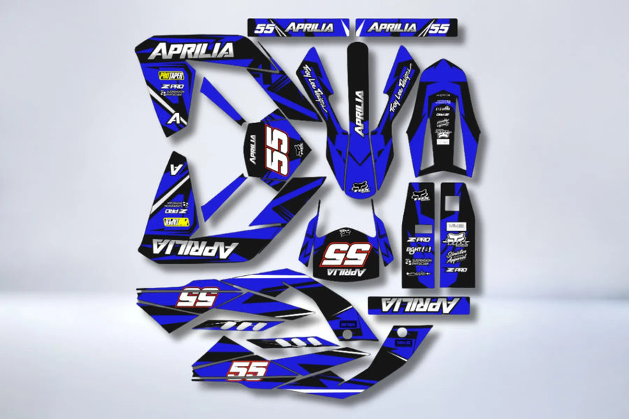 Kit grafiche Aprilia SX 50 2006-2017 - BLUE
