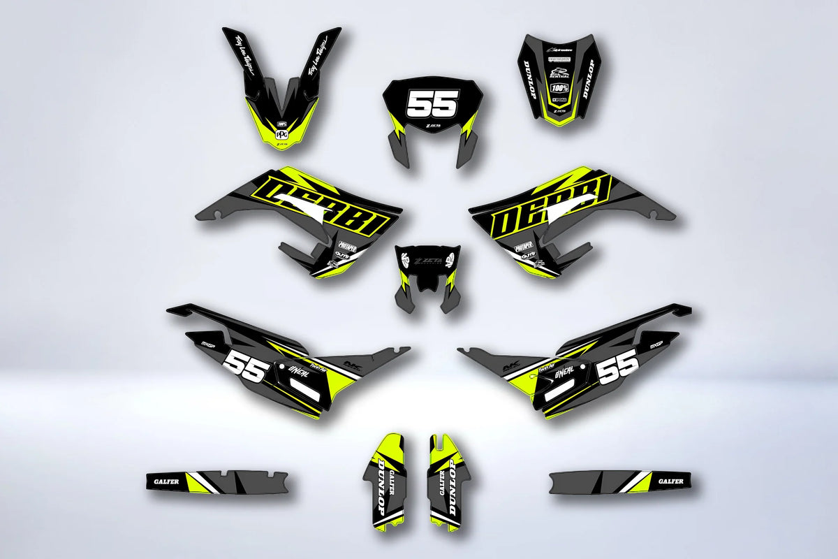 DERBI X-TREME / RACING 2018-2024 graphics kit - AURION