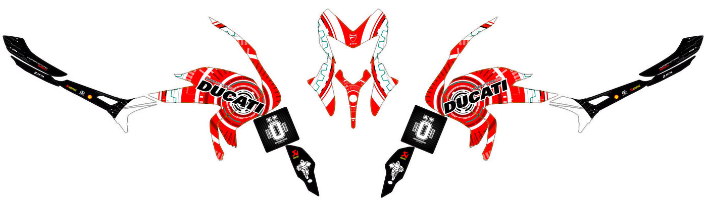 Kit de decoración Ducati Hypermotard Hyperstrada 2013-2016 - HYPERX