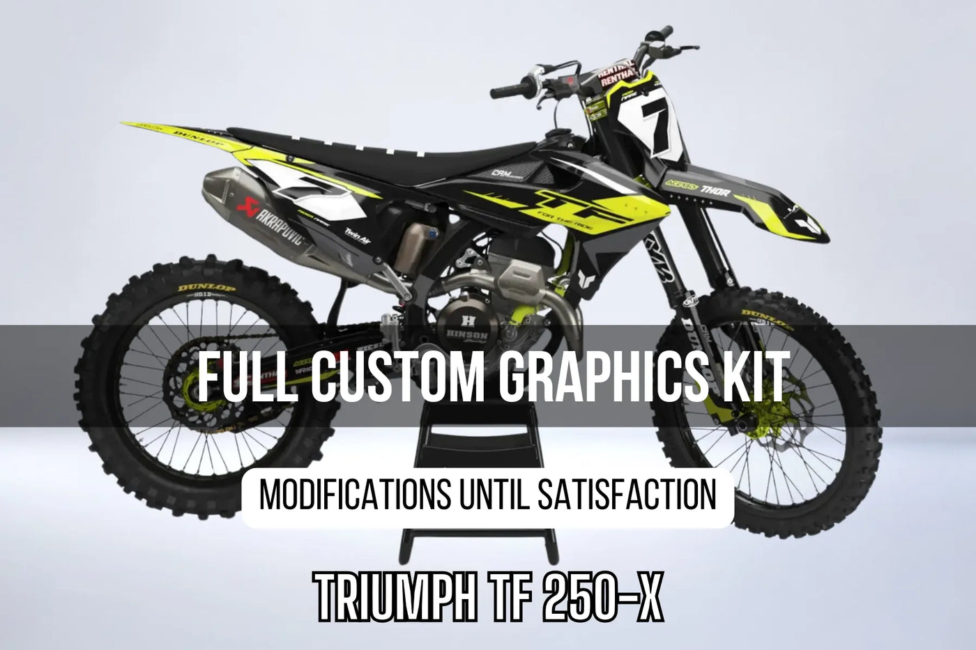 Dekor-Kit TRIUMPH TF 250-X 100% individuell