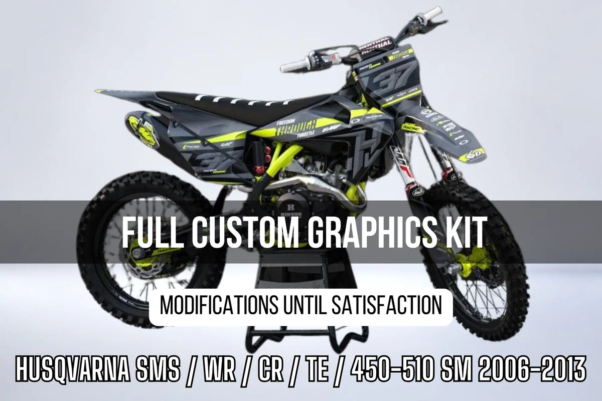 Husqvarna SMS / WR / CR / TE / 450-510 SM 2006-2013 100% custom graphics kit