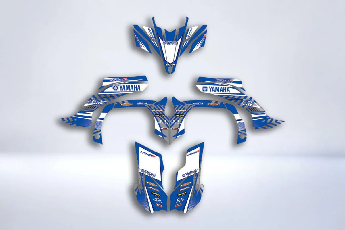 Kit déco Yamaha YFZ 450 R RAPTOR 2009-2013 - BLUE ORIGINAL