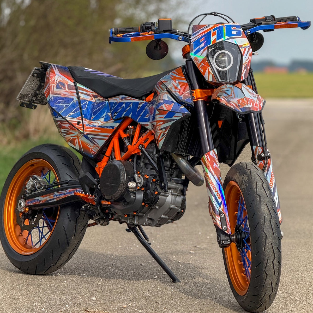 KTM 690 SMCR 2012-2018 graphics kit - FLASH