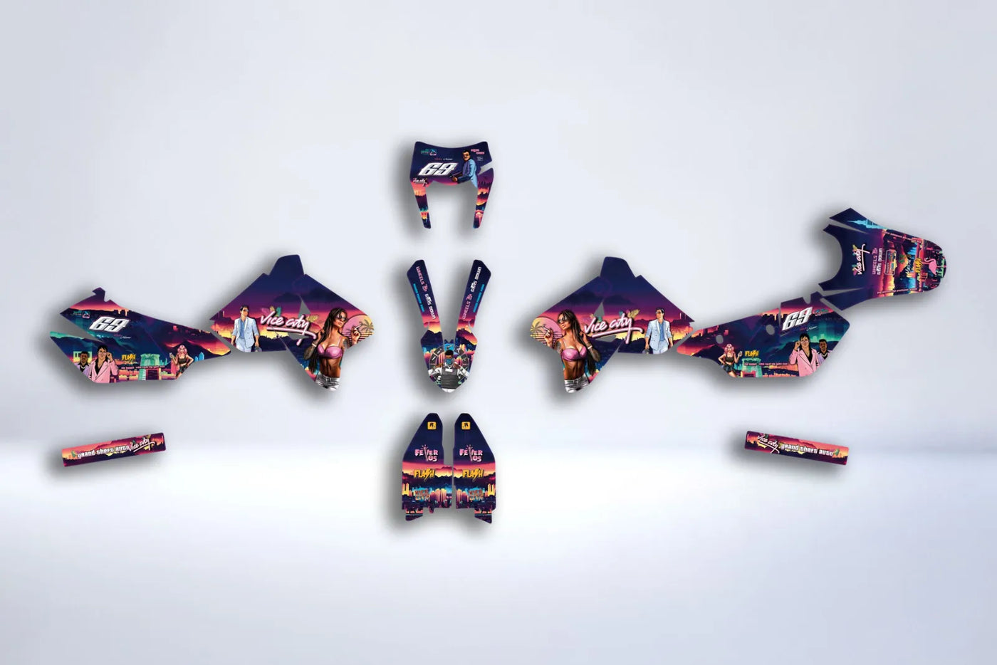 kit grafiche Suzuki DRZ 400 - VICE CITY