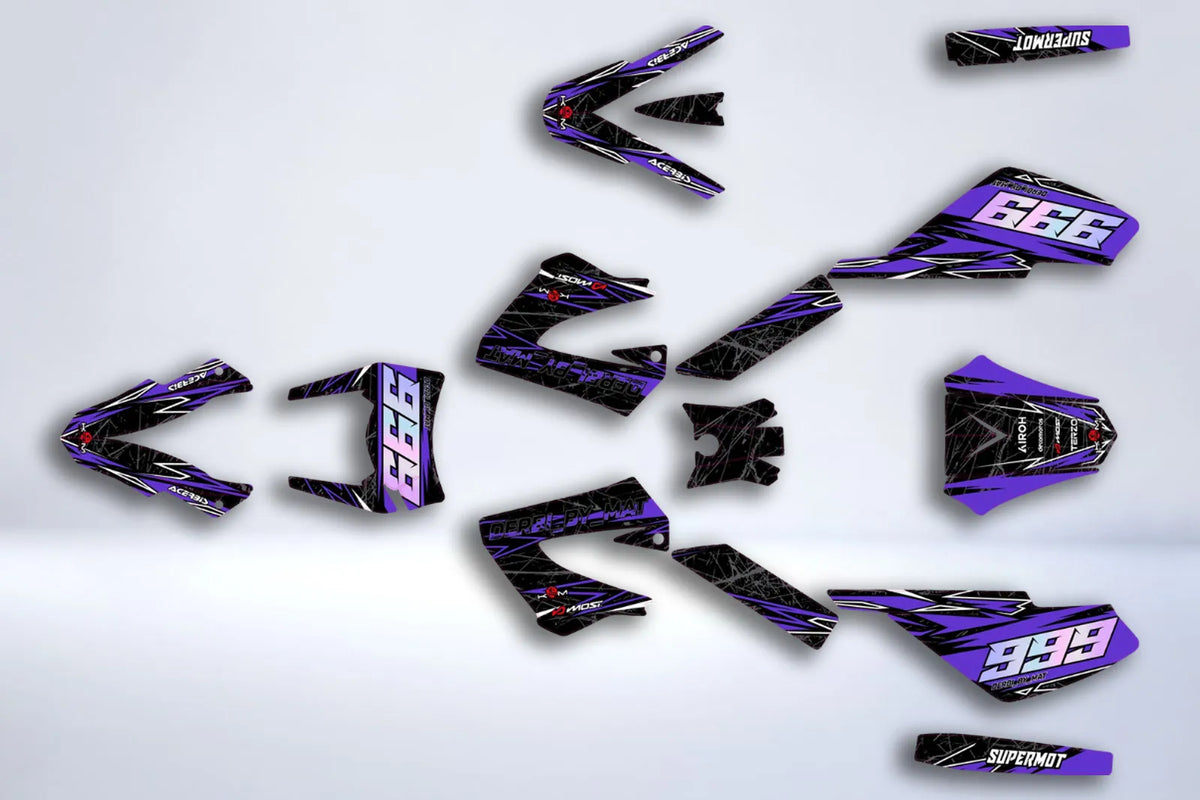 Kit Déco DERBI XTREME XRACE AVANT 2011 - PURPLE