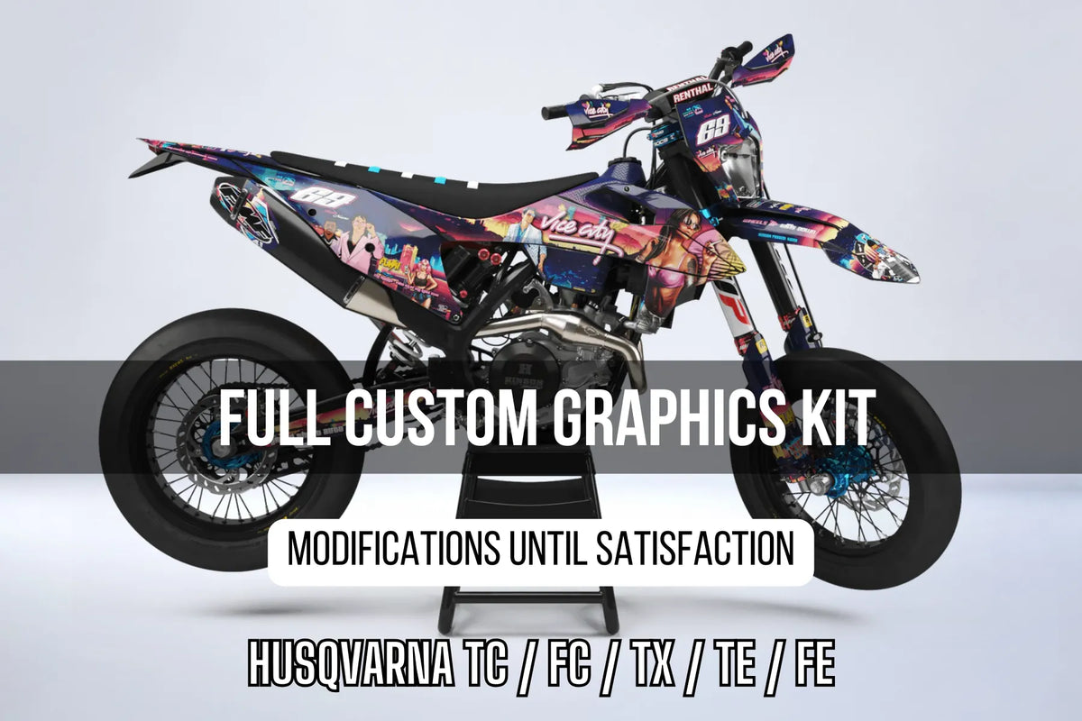 HUSQVARNA TC / FC / TX / TE / FE 100% custom graphics kit