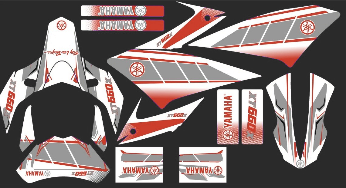 graphics kit YAMAHA XT 660 X AFTER 2006 60th anniversary V3