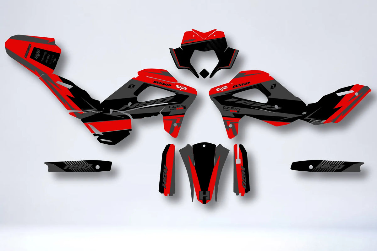 graphics kit HUSQVARNA 610 SM / 630 SMR 2005-2010 - AZURYON DARK