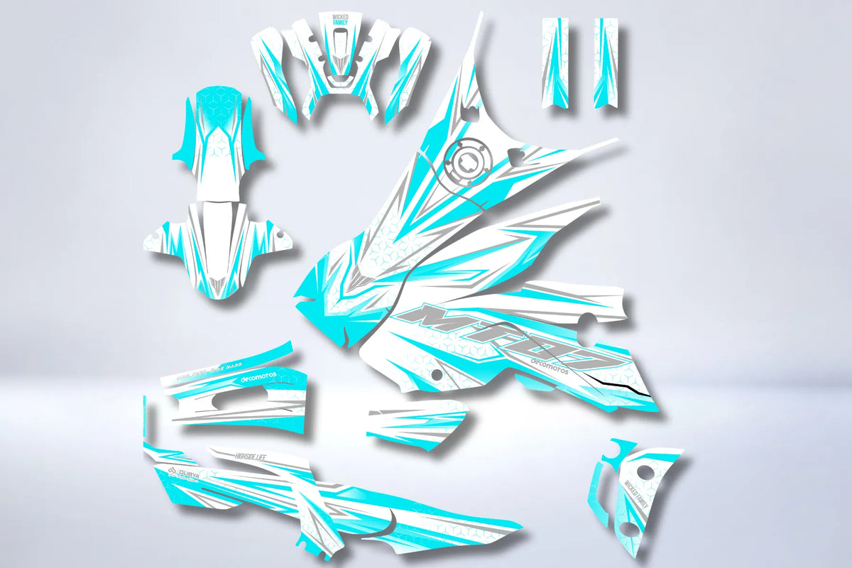 Kit Déco Yamaha MT 125 / MT 03 / MT 07 / MT 09 / MT 10 Semi-Personnalisé - LIGHT