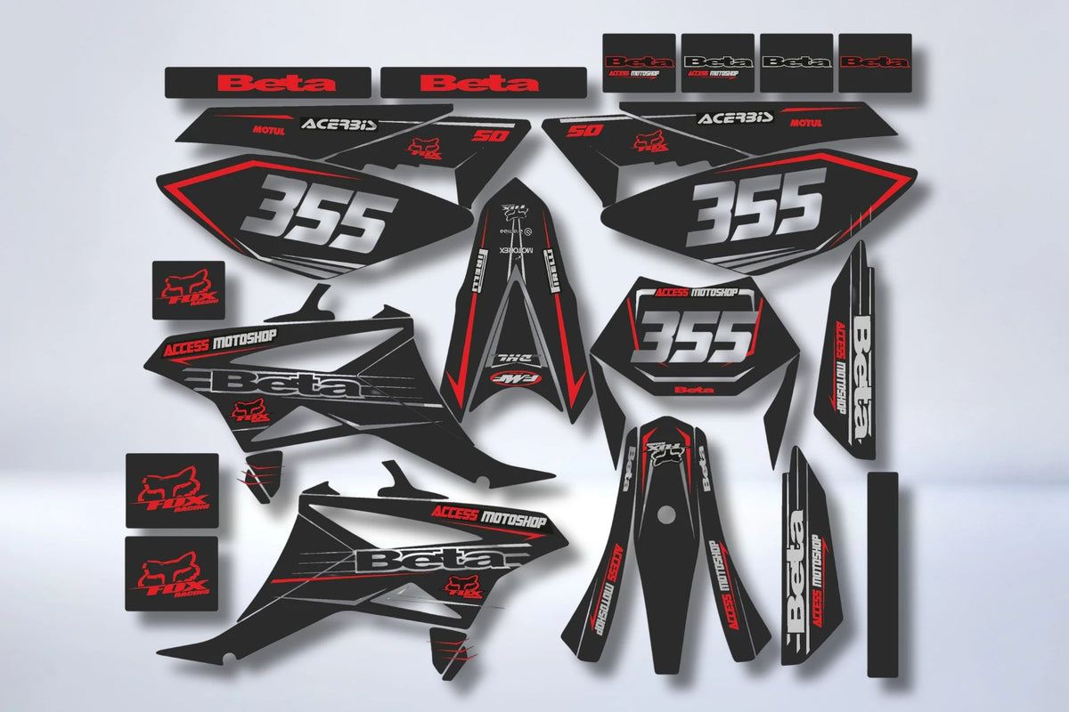 Kit Déco BETA 50 RR 2011-2020 - FACTORY RED GREY