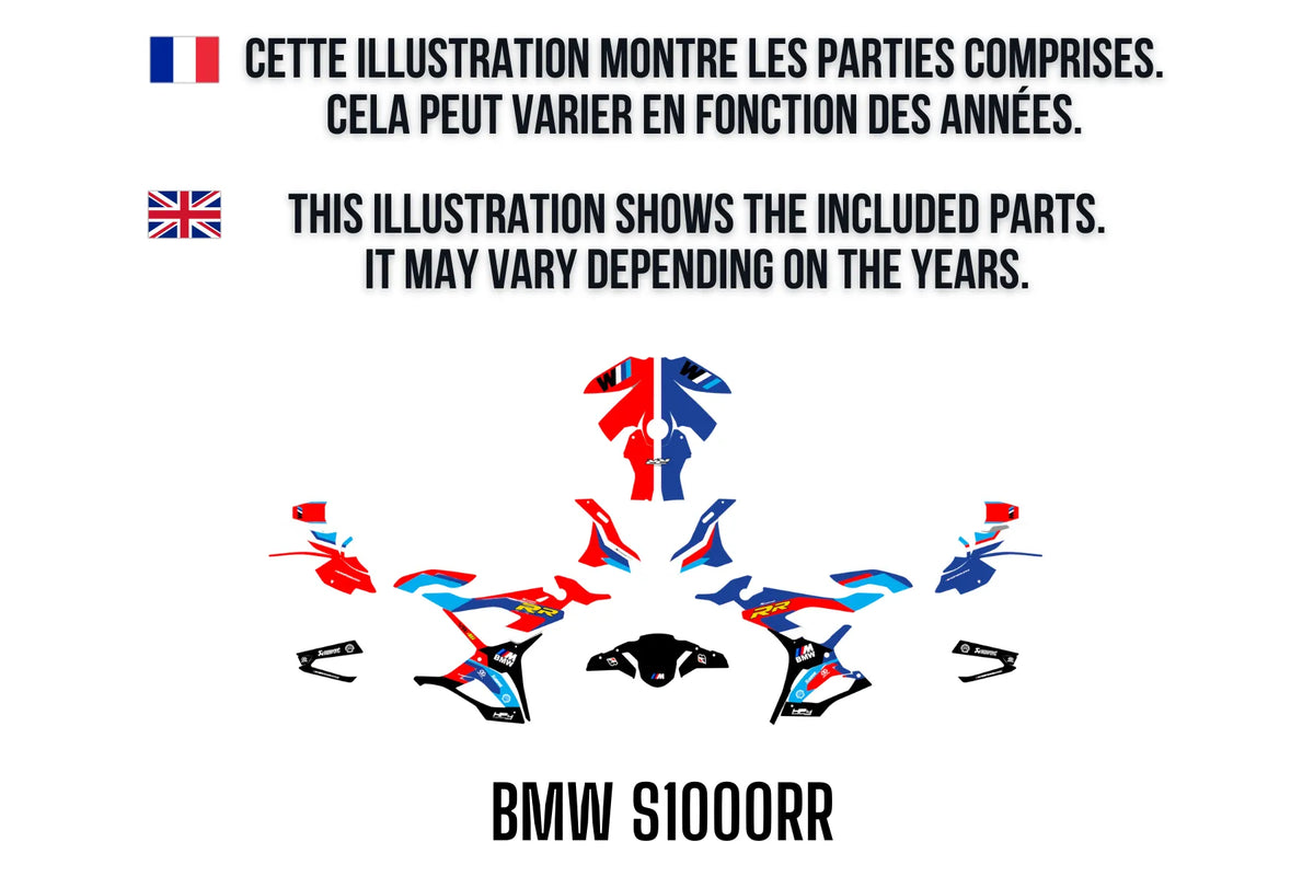 BMW S 1000 RR graphics kit 100% custom