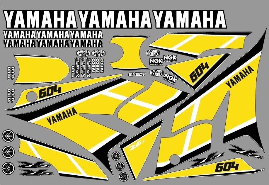 Dekor-Kit YAMAHA TZR nach 2002 (2012) - ANNIVERSARY YELLOW