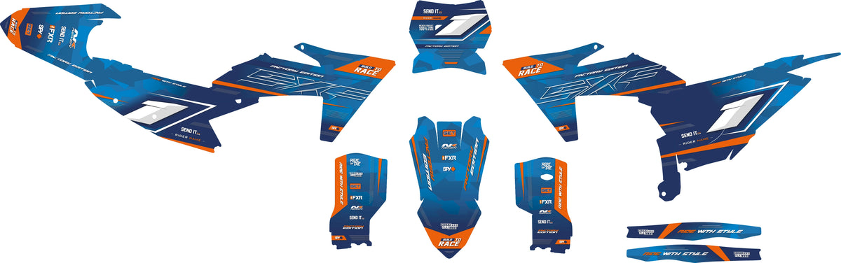 Kit decorativo KTM EXC EXC-F SX SX-F 2023-2025 - Nettuno