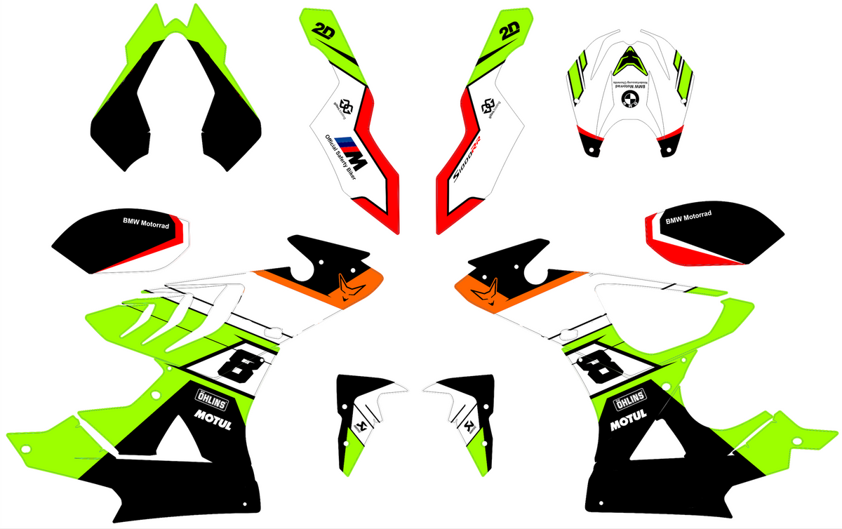 BMW S 1000 RR 2009-2011 Deco Kit - RRVOLT