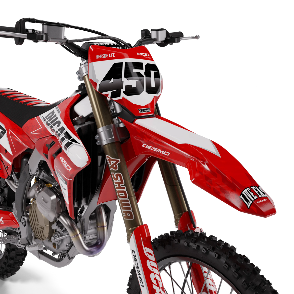 kit grafiche Ducati Desmo 450 MX - Lunaris