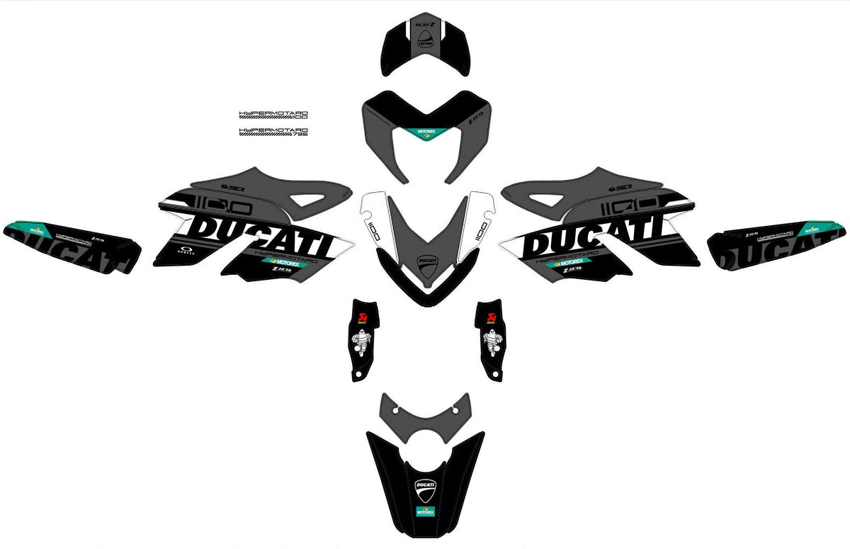 Kit Déco Ducati Hypermotard 796 1100 - FACTORY