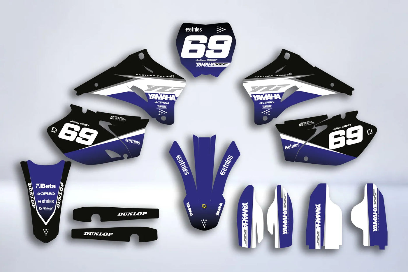 Kit Déco Yamaha YZF 250/450 2006-2009 - AURA