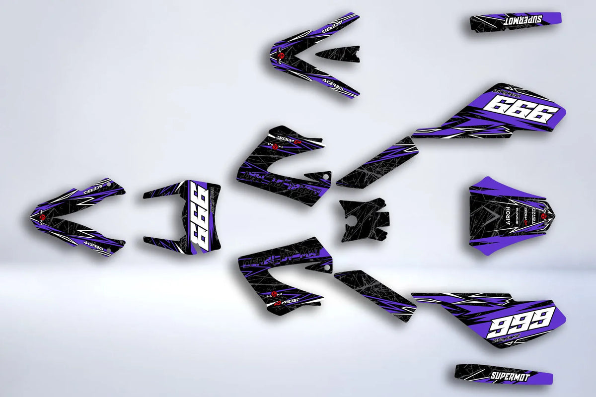 Kit Déco DERBI XTREME XRACE AVANT 2011 - PURPLE