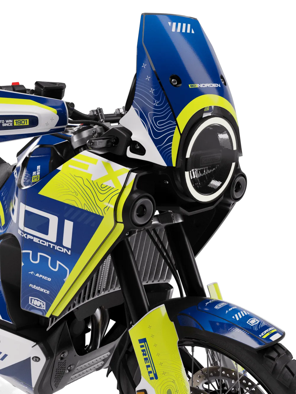 graphics kit Husqvarna Norden 901 - BLUE EXPEDITION
