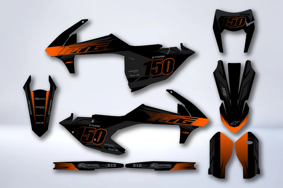 Kit Déco KTM EXC EXC-F SX SX-F 2016-2019 - ZEPXIS