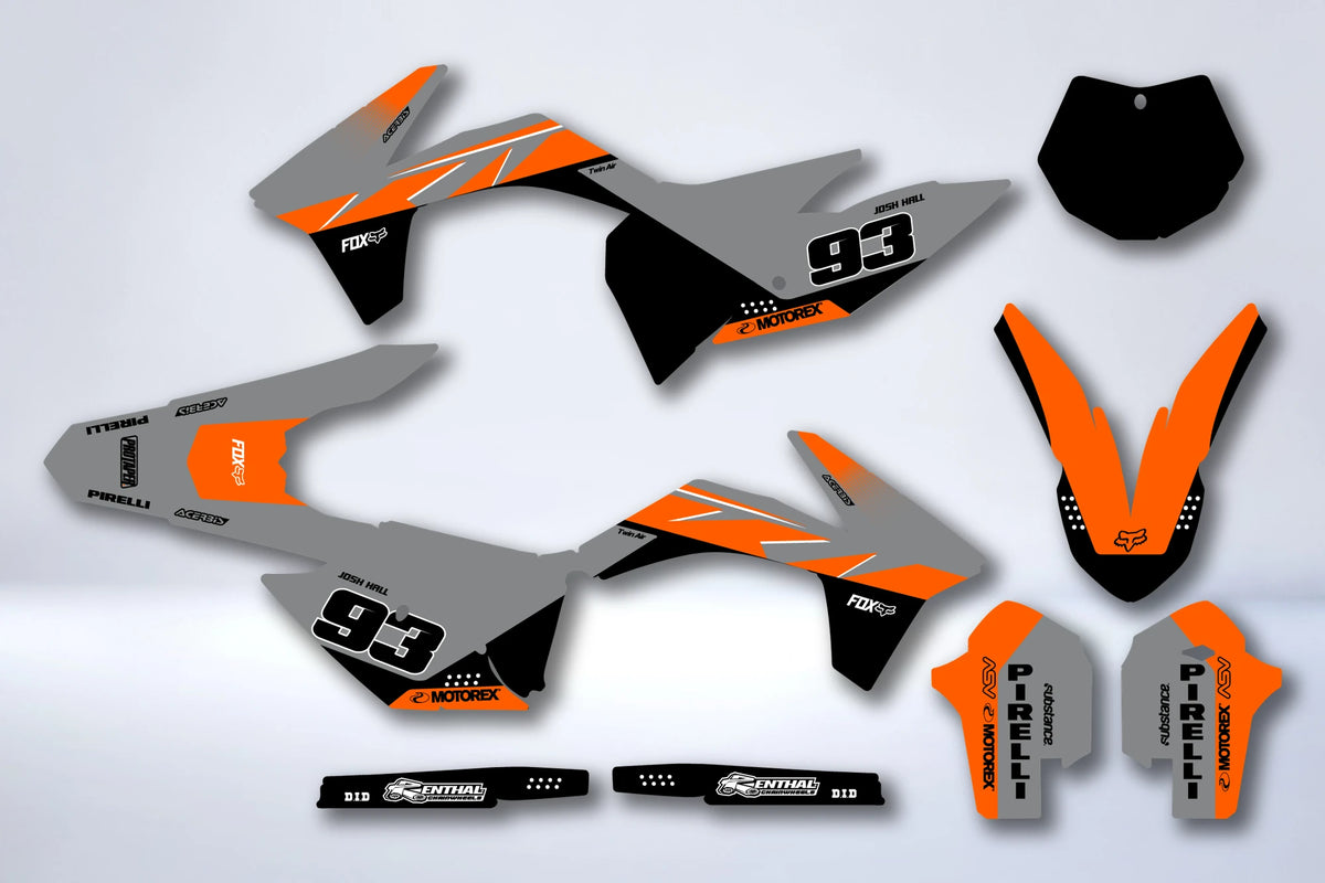 Graphics kit KTM EXC EXC-F SX SX-F 2011-2013 - PYRTHOR