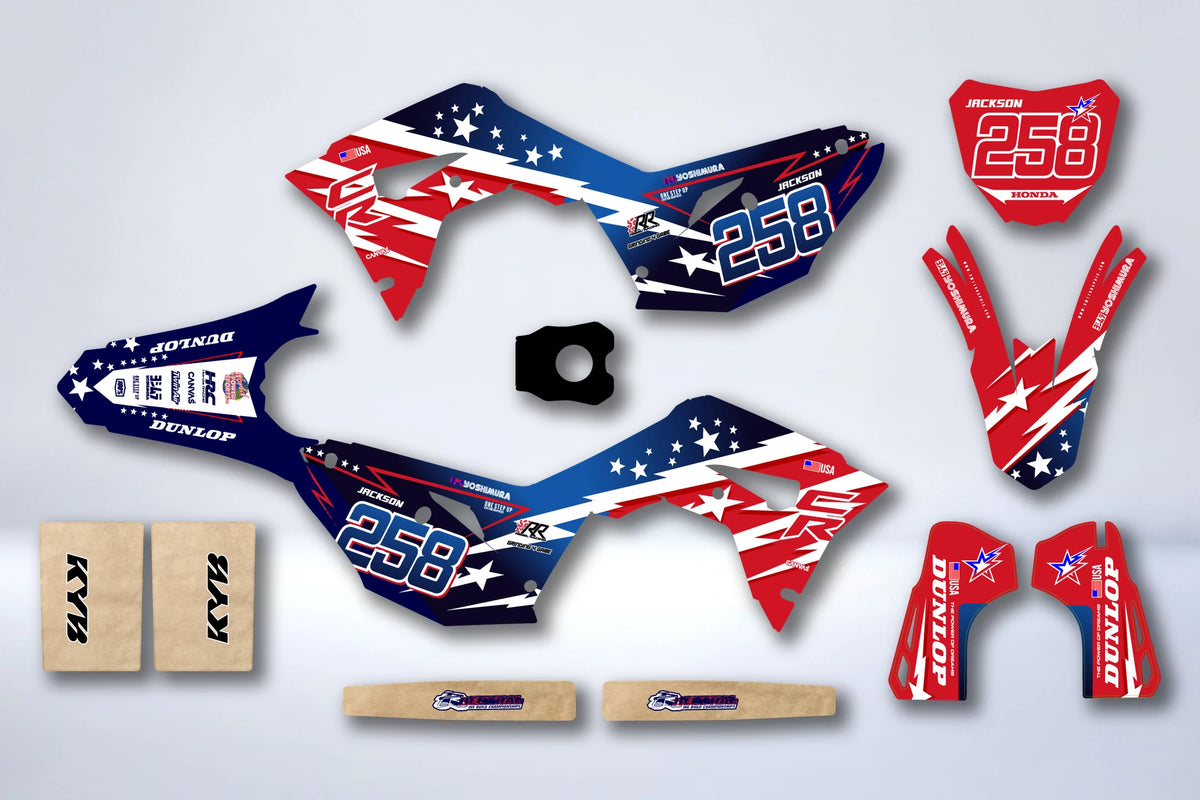 Kit de adhesivos HONDA CRF 450 2017-2020 CRF 250 2018-2021 - IROKANE