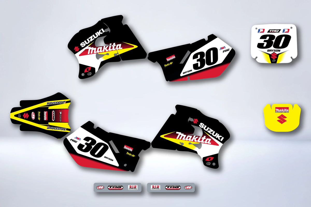 Kit de adhesivos SUZUKI RM 125-250 1996-1998 - HÉRITAGE