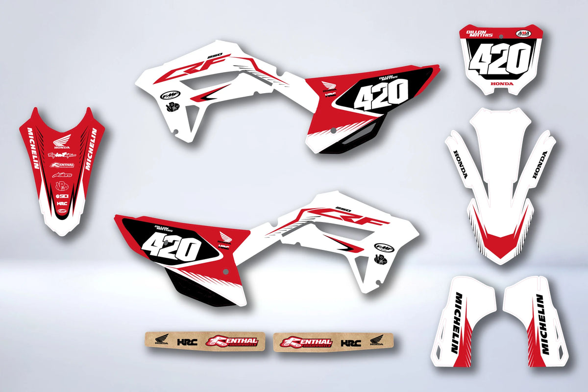 Dekor-Kit HONDA CRF 250 2022-2024 & CRF 450 2021-2024 - VALKOR