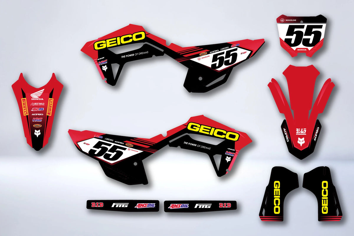 Kit Déco HONDA CRF 250 2022-2024 & CRF 450 2021-2024 - KENDOR