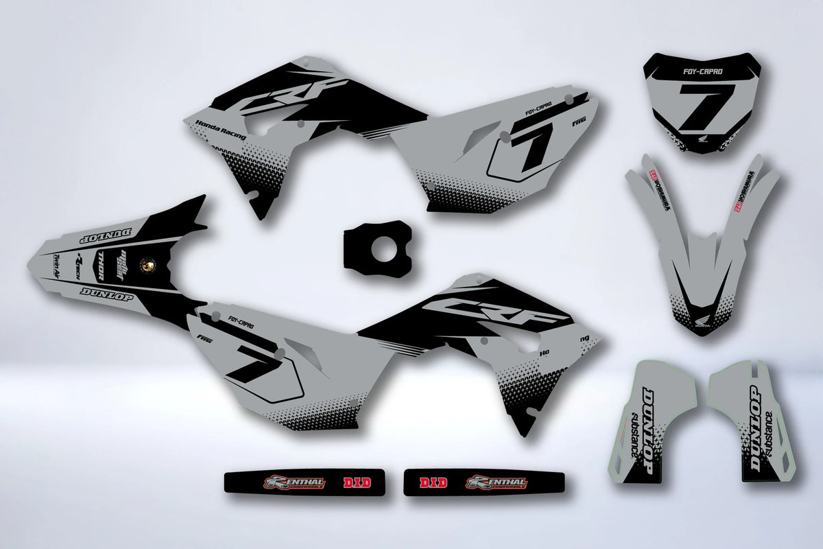 Graphics kit HONDA CRF 450 2017-2020 CRF 250 2018-2021 - ZULNIS