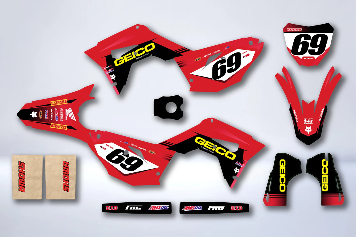 Graphics kit HONDA CRF 450 2017-2020 CRF 250 2018-2021 - SOLXIS