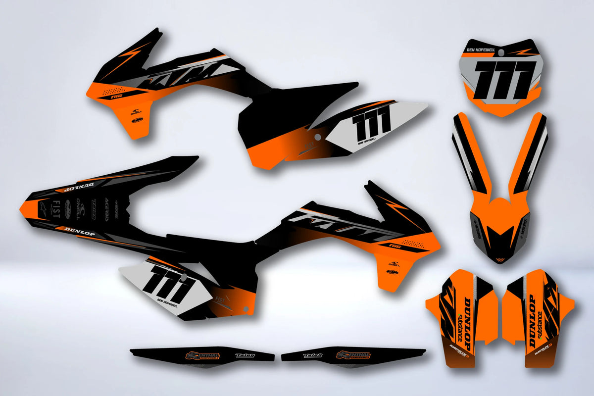 Graphics kit KTM EXC EXC-F SX SX-F 2013-2016 - CALVYN