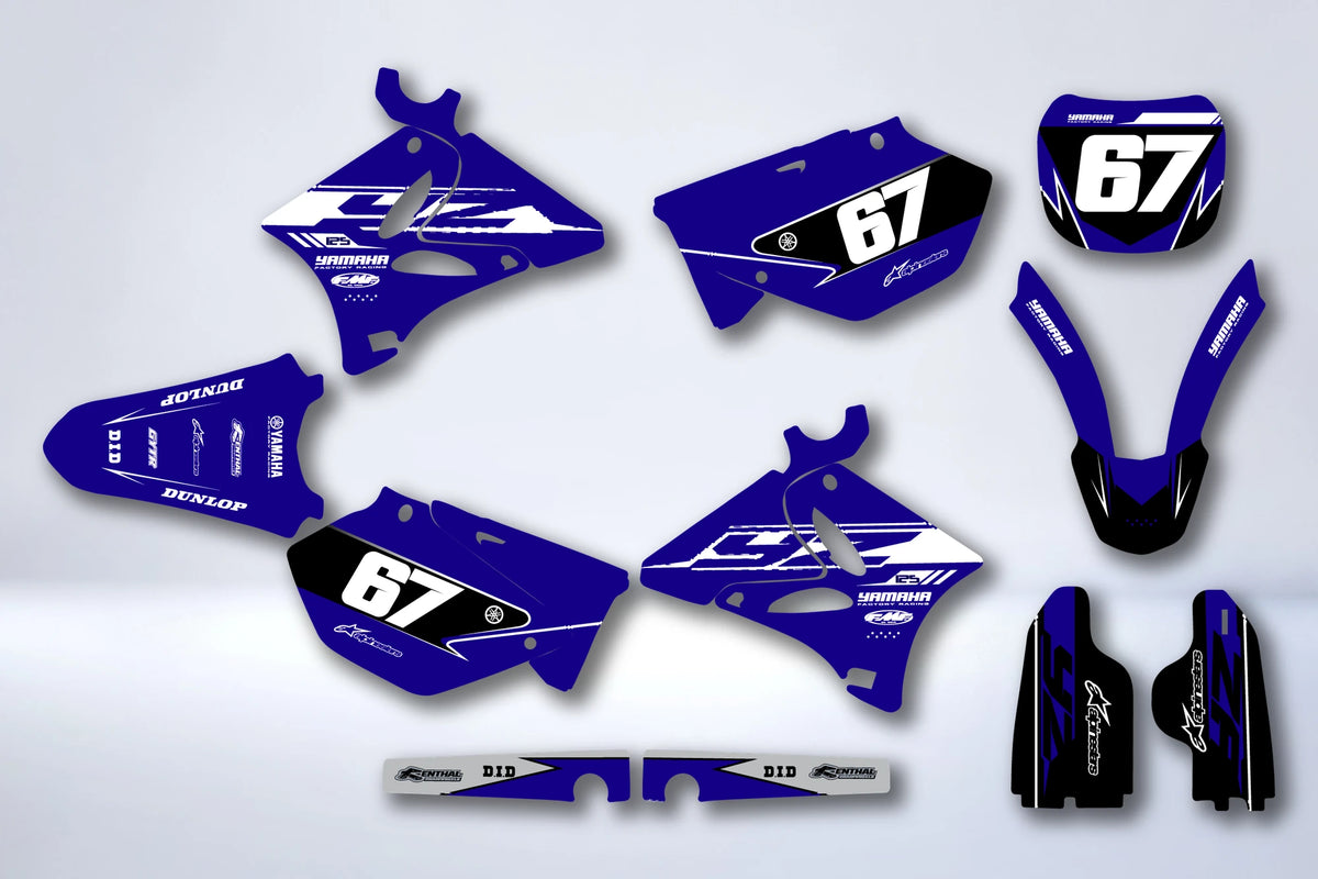 Kit autocolantes YAMAHA YZ 125-250 2002-2014 - DUSTOR