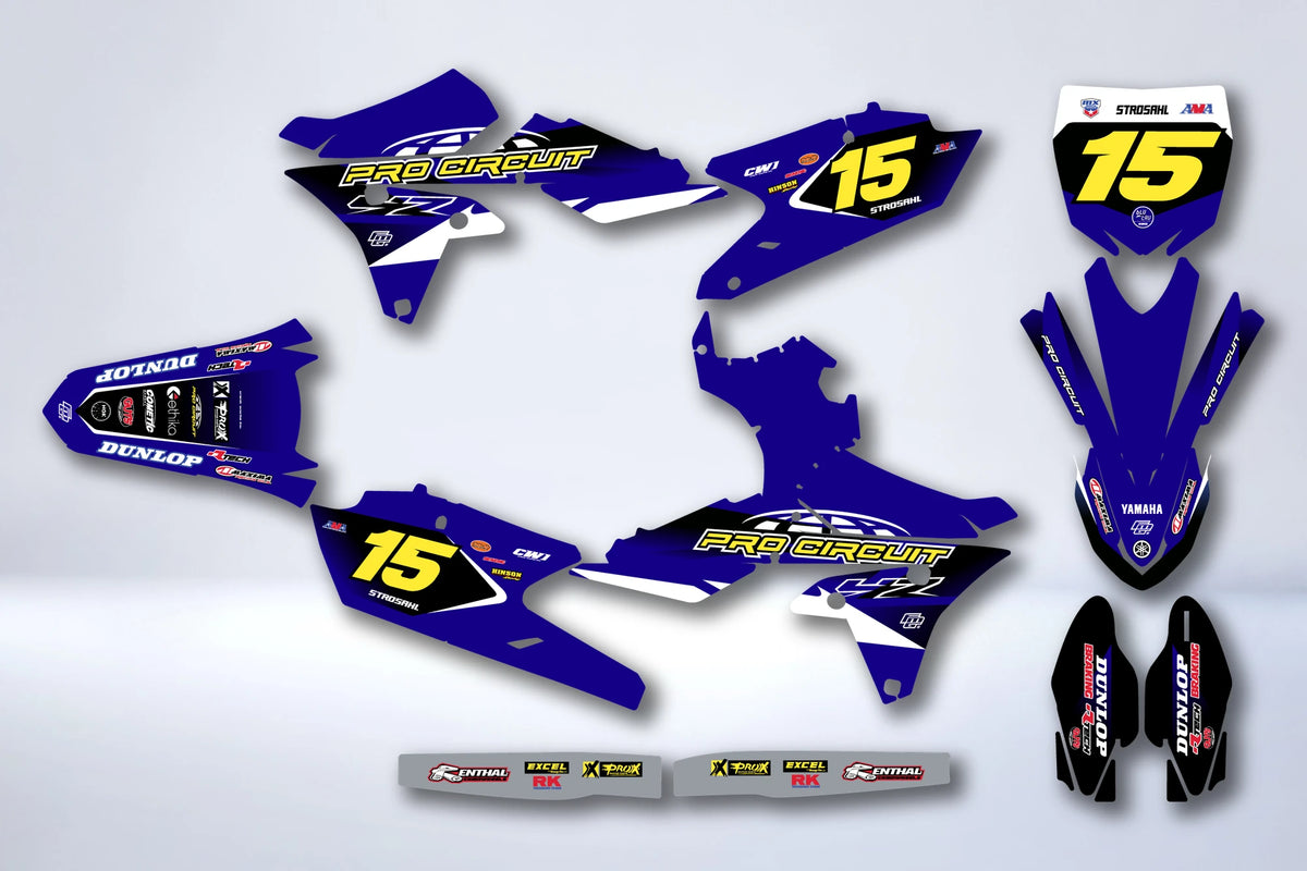 Kit autocolantes YAMAHA YZF 250-450 2014-2017 - TARMOS