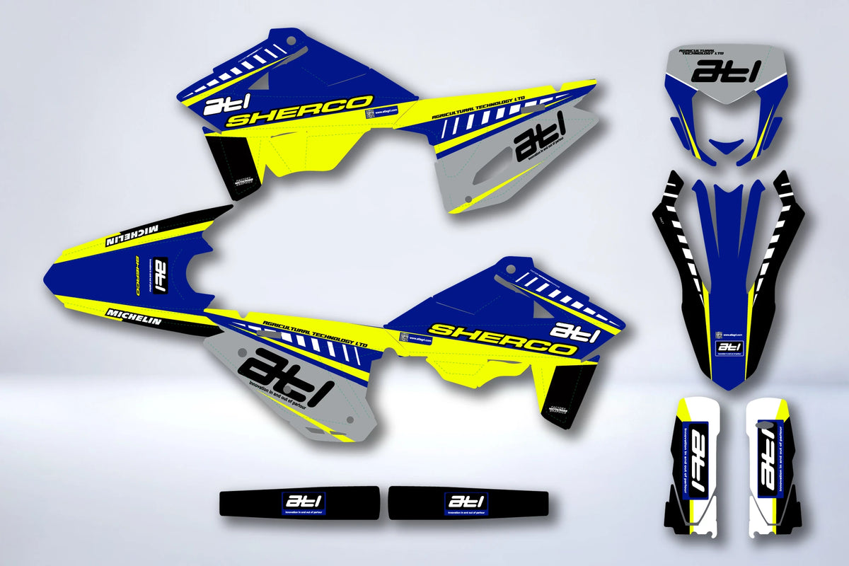 Kit grafiche SHERCO SE SEF 2025-2026 - ABYSSE
