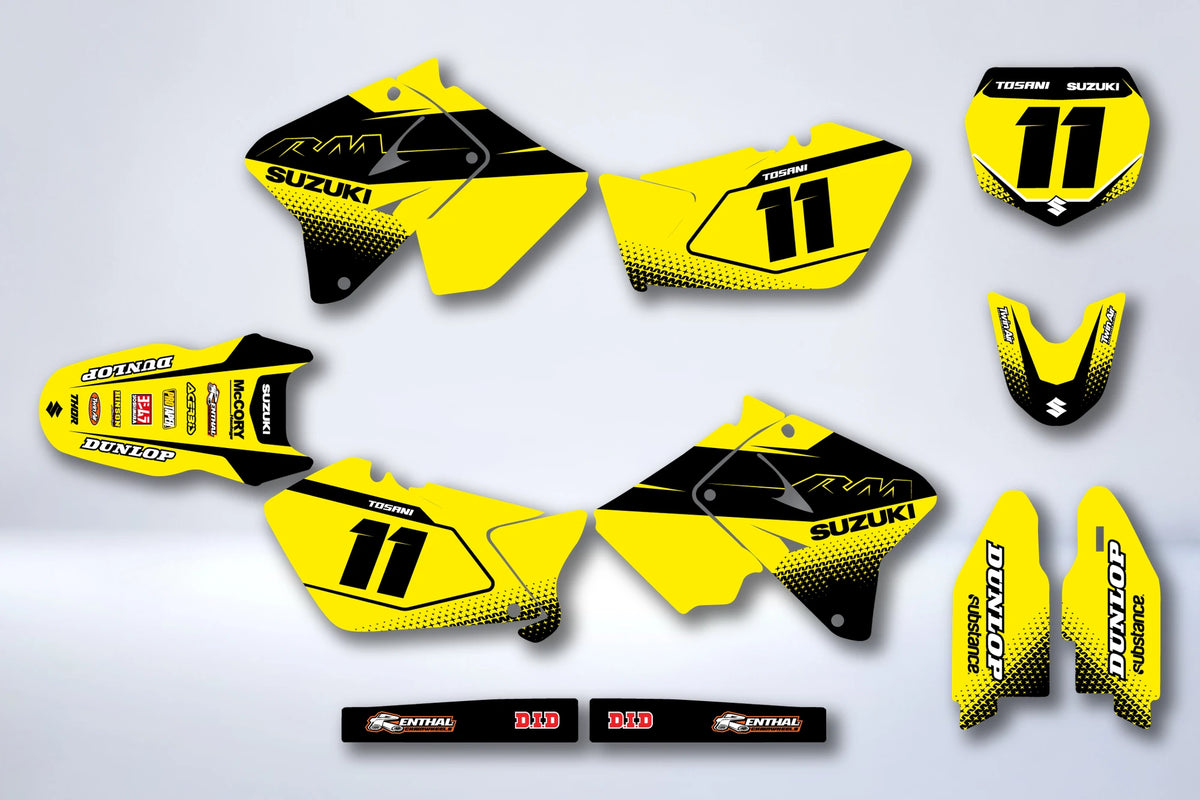 Graphics kit SUZUKI RM 125-250 2001-2012 - CITRINE