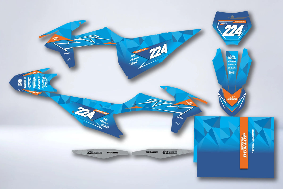 Graphics kit KTM EXC EXC-F SX SX-F 2019-2023 - GORVAR
