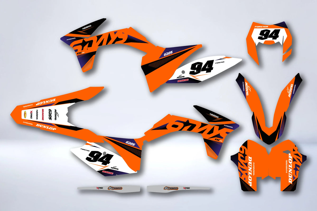 Kit de adhesivos KTM EXC EXC-F SX SX-F 2011-2013 - ZYNZOR