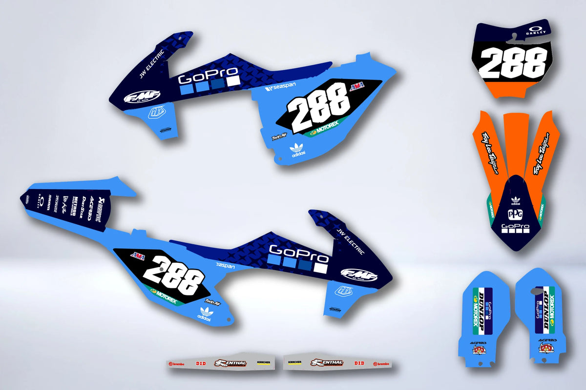 Kit de adhesivos KTM EXC EXC-F SX SX-F 2016-2019 - LYRKIS