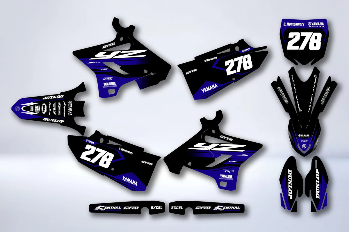 Kit autocolantes YAMAHA YZ 125-250 2015-2021 - SOLQUOR